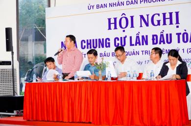 Hội nghị nhà chung cư tòa Orchid (KĐT Hado Centrosa Garden) diễn ra thành công tốt đẹp